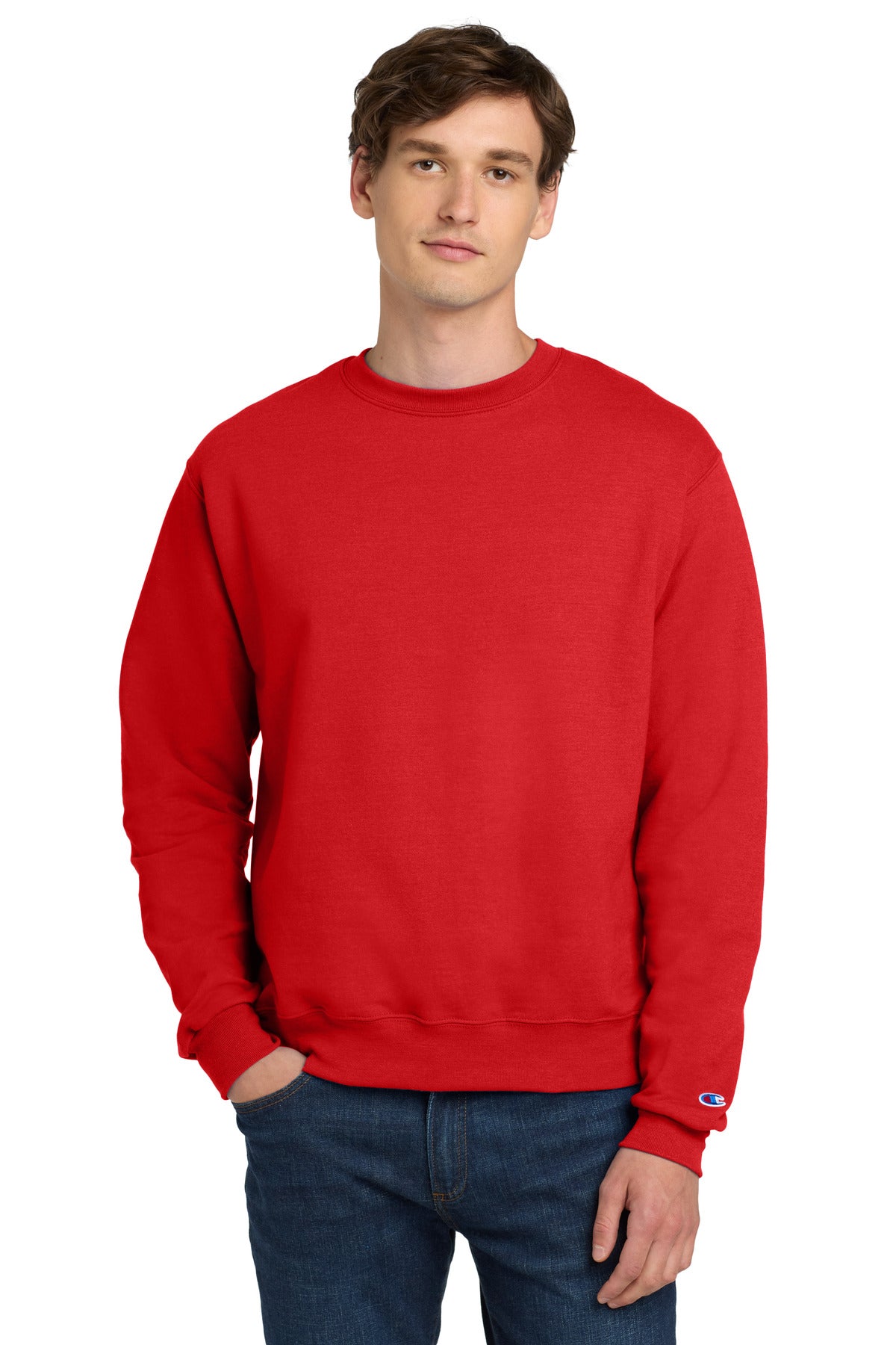 Champion® Powerblend® Crewneck Sweatshirt. S6000 – SanMar Sports