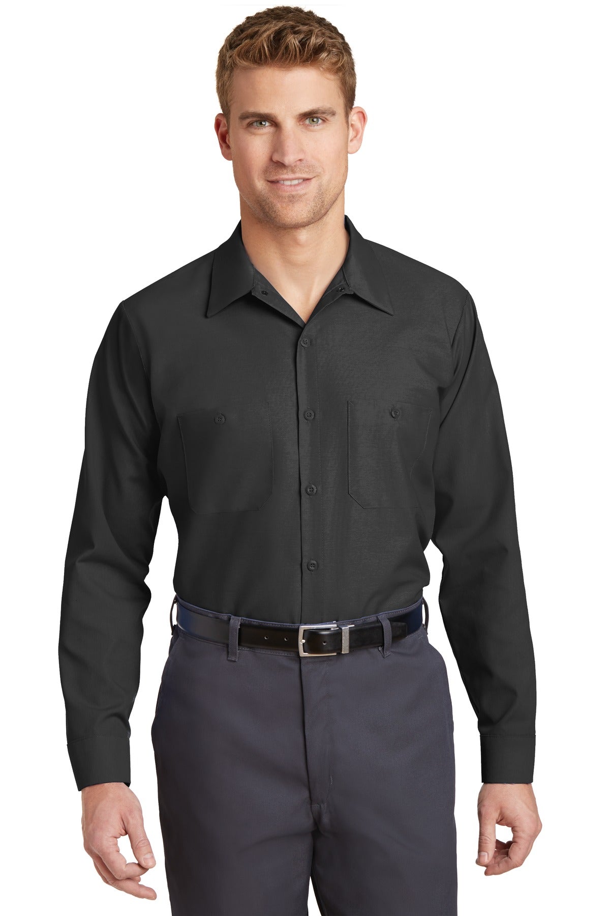 Red Kap® Long Sleeve Industrial Work Shirt. SP14 – SanMar Sports