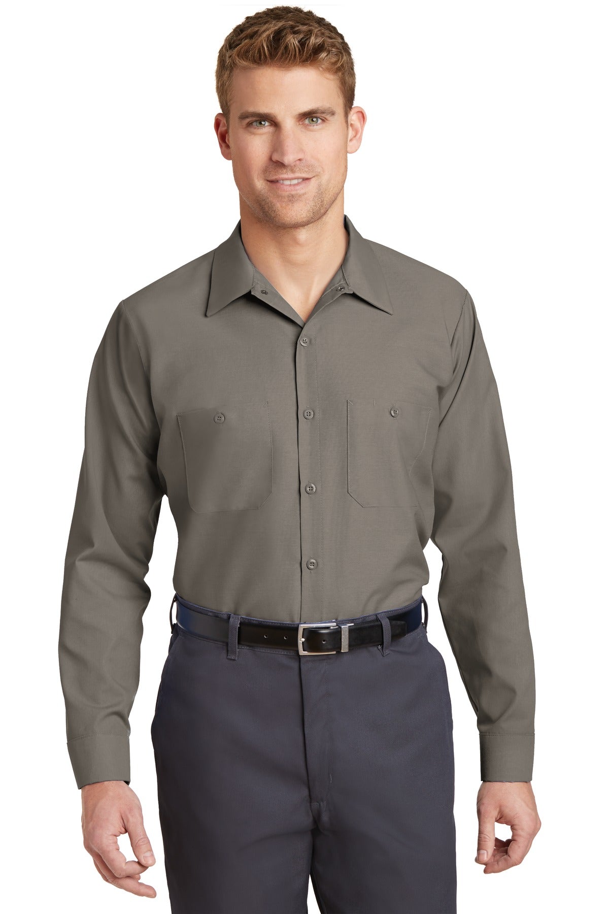 Red Kap® Long Sleeve Industrial Work Shirt. SP14 – SanMar Sports