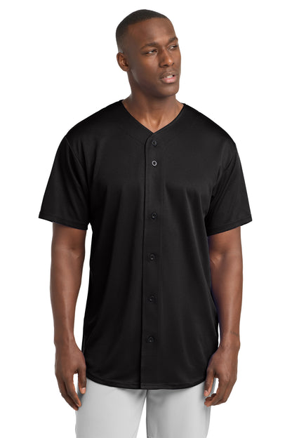 Sport-Tek® PosiCharge® Tough Mesh Full-Button Jersey. ST220