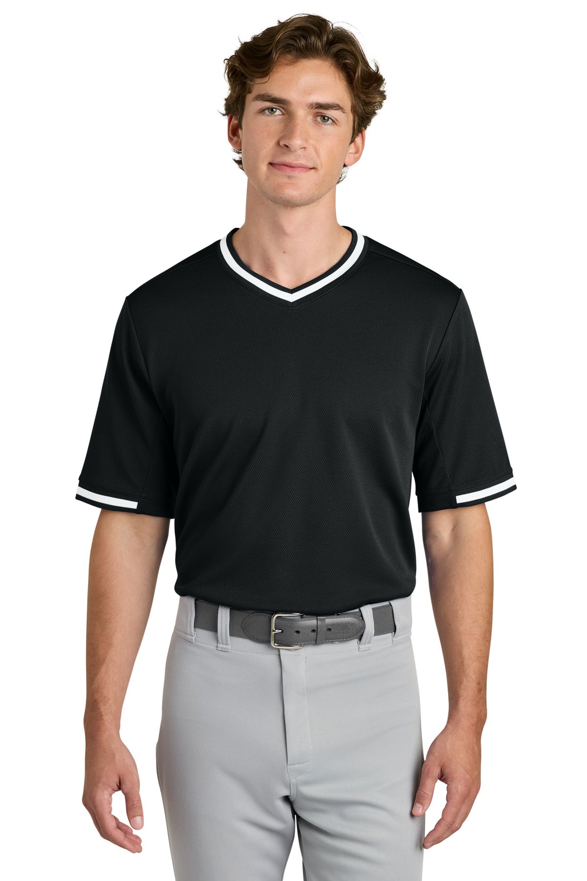 Sport-Tek® Tough Mesh V-Neck Baseball Jersey ST221