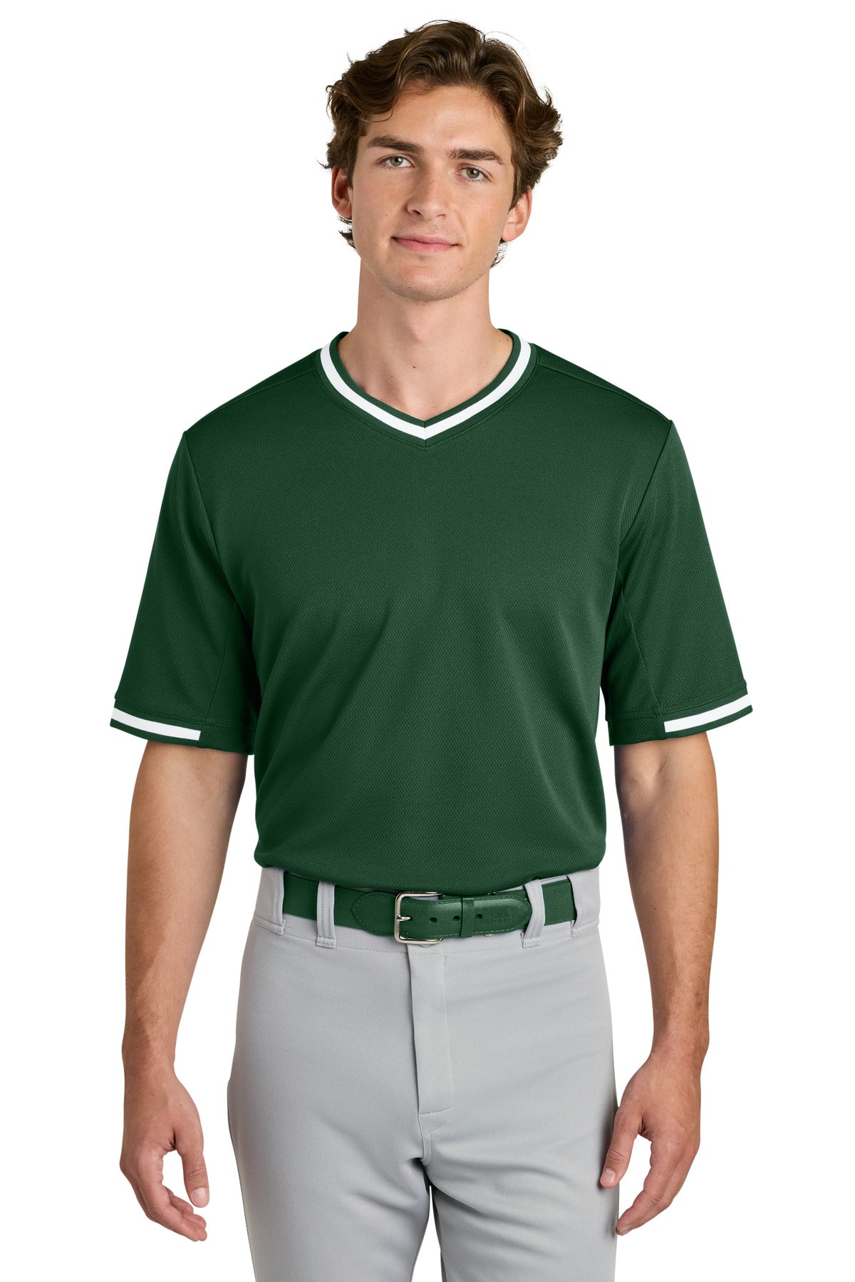 Sport-Tek® Tough Mesh V-Neck Baseball Jersey ST221