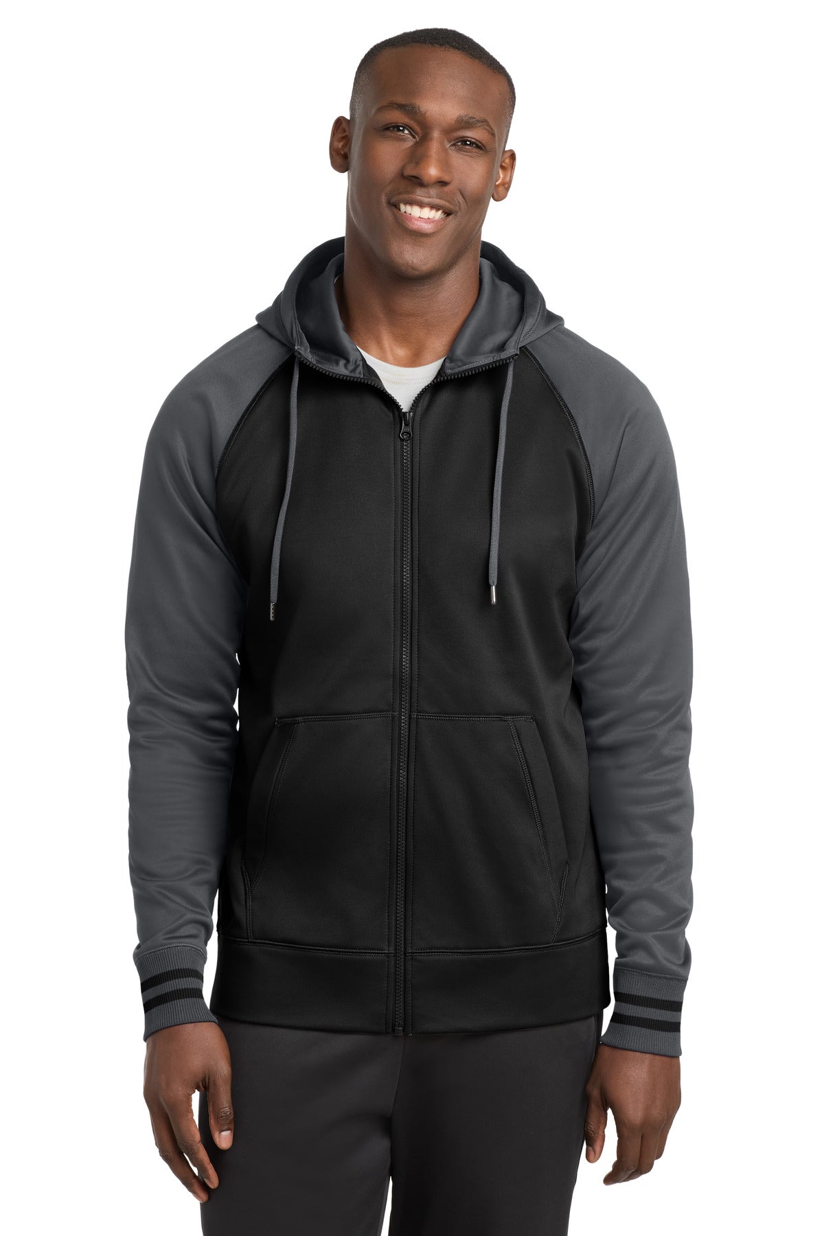 Sport-Tek® Sport-Wick® Varsity Fleece Full-Zip Hooded Jacket. ST236