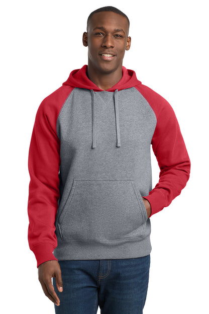 Sport-Tek® Raglan Colorblock Pullover Hooded Sweatshirt. ST267