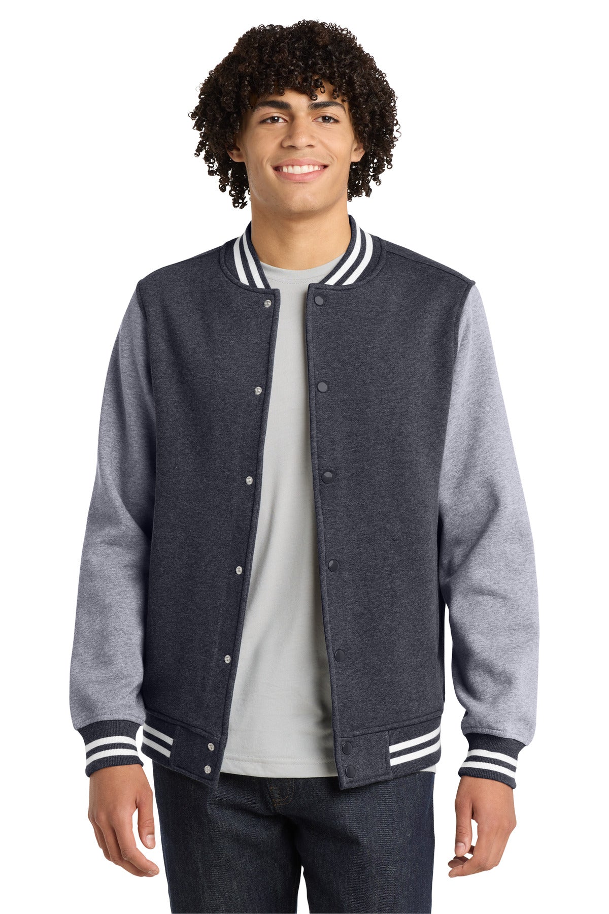 T.T VARSITY LETTERMAN グレー シルク100%サイズ38 Sport-Tek® Fleece Letterman Jacket. ST270 – SanMar Sports