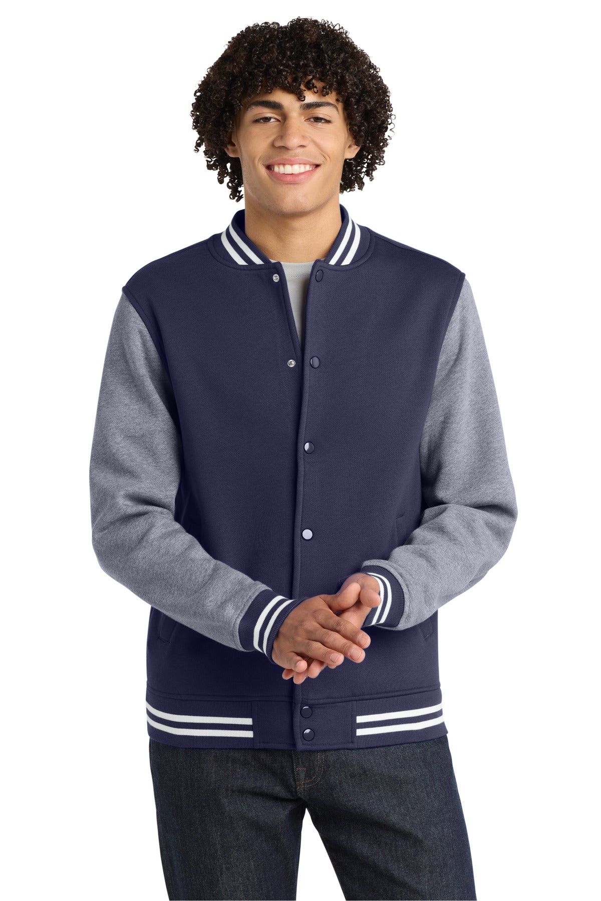 Sport-Tek® Fleece Letterman Jacket. ST270