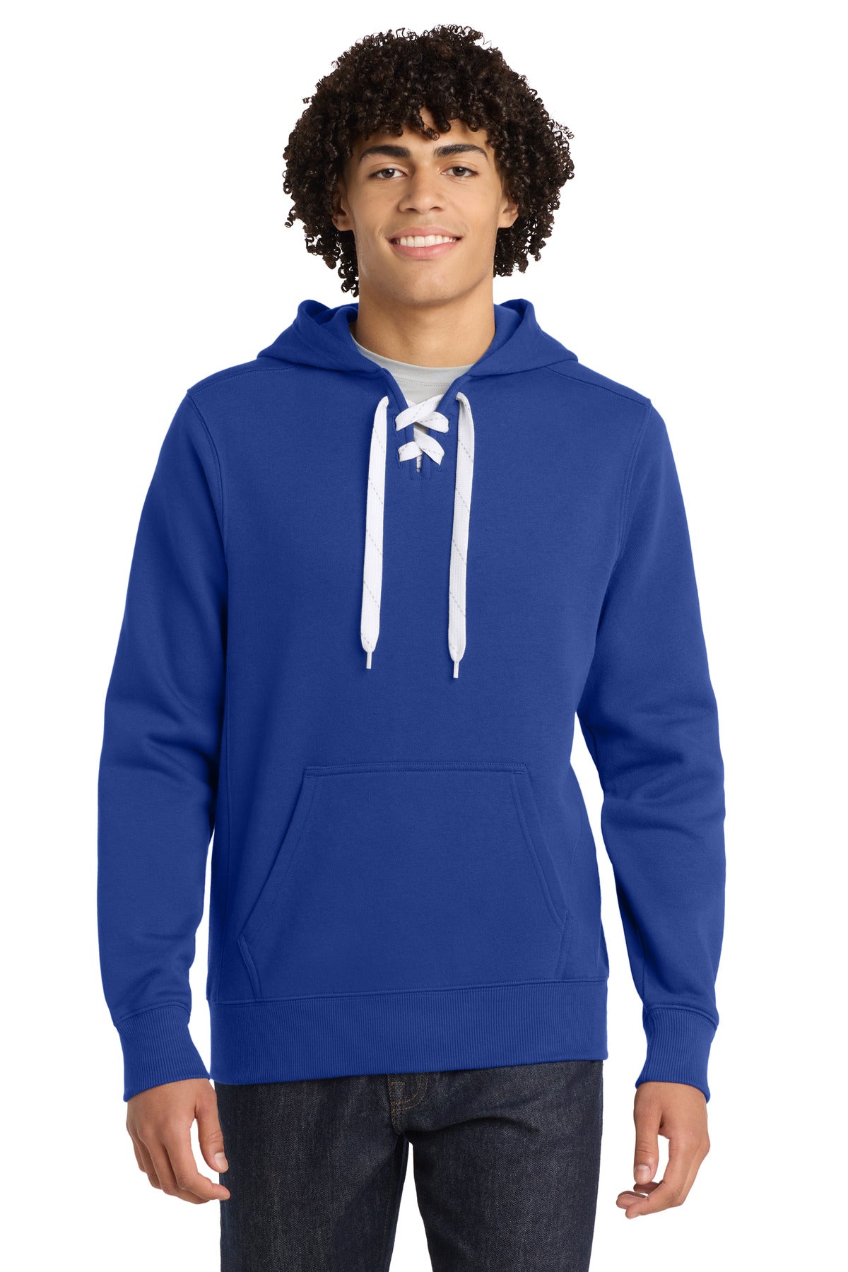 Sport-Tek® Lace Up Pullover Hooded Sweatshirt. ST271