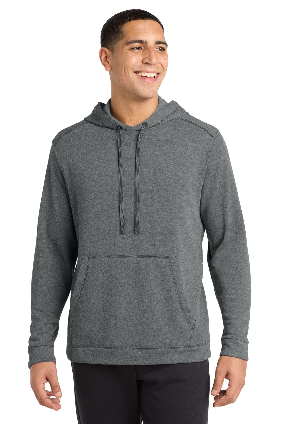 Sport-Tek ® PosiCharge ® Tri-Blend Wicking Fleece Hooded Pullover. ST296