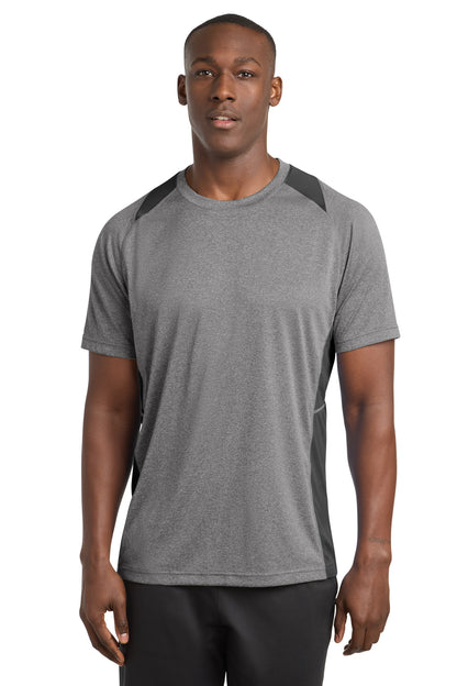 Sport-Tek® Heather Colorblock Contender™ Tee. ST361