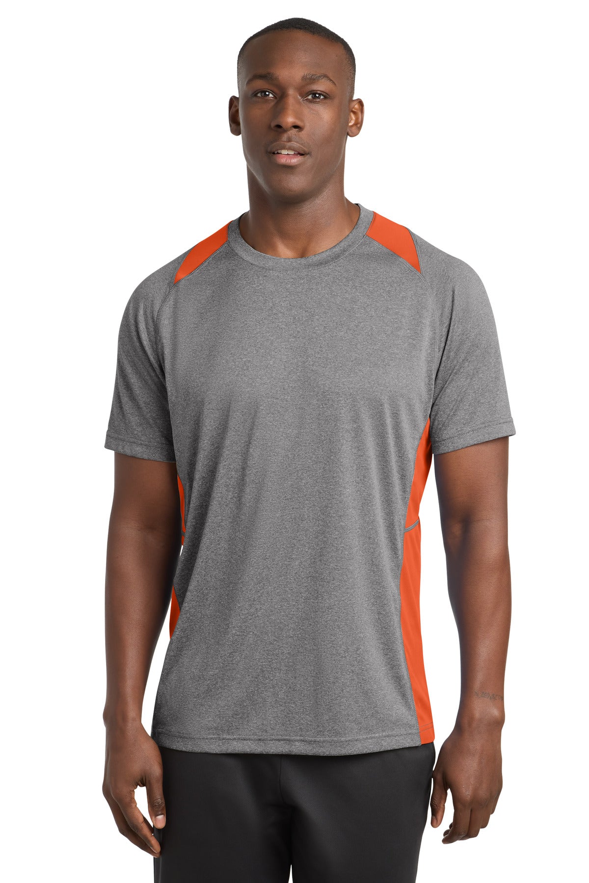 Sport-Tek® Heather Colorblock Contender™ Tee. ST361