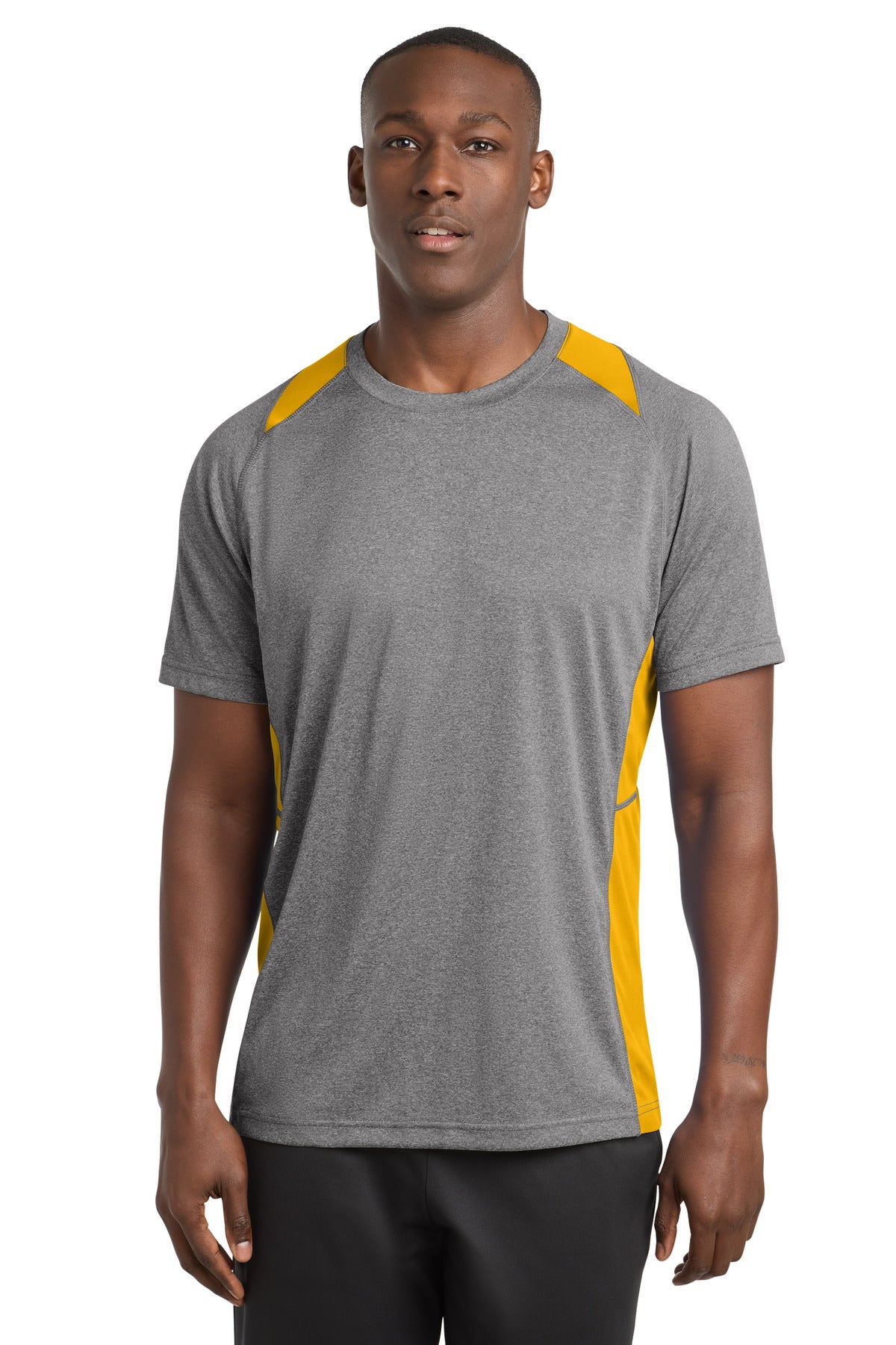Sport-Tek® Heather Colorblock Contender™ Tee. ST361 – SanMar Sports
