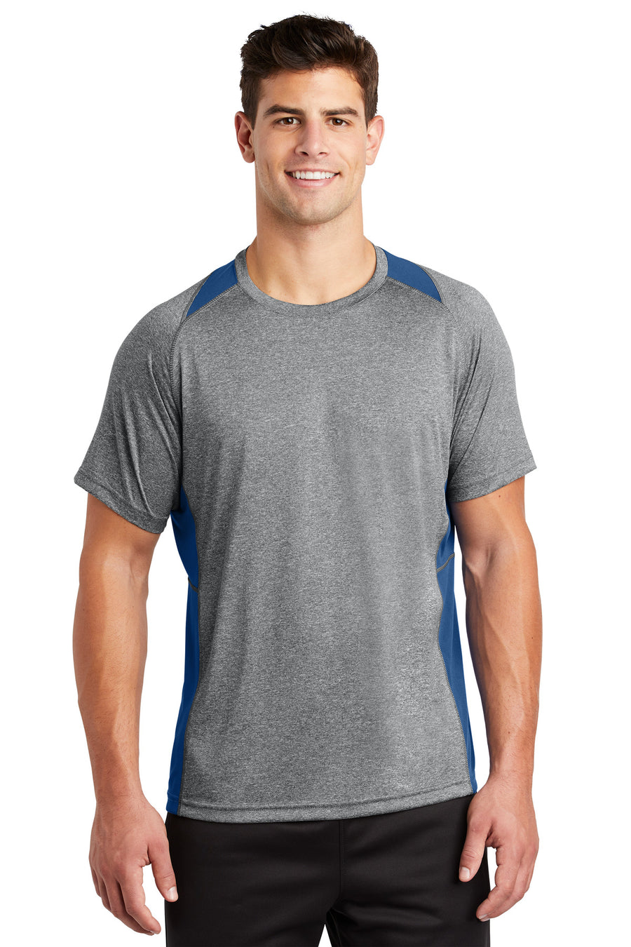 Sport-Tek® Heather Colorblock Contender® Tee. ST361