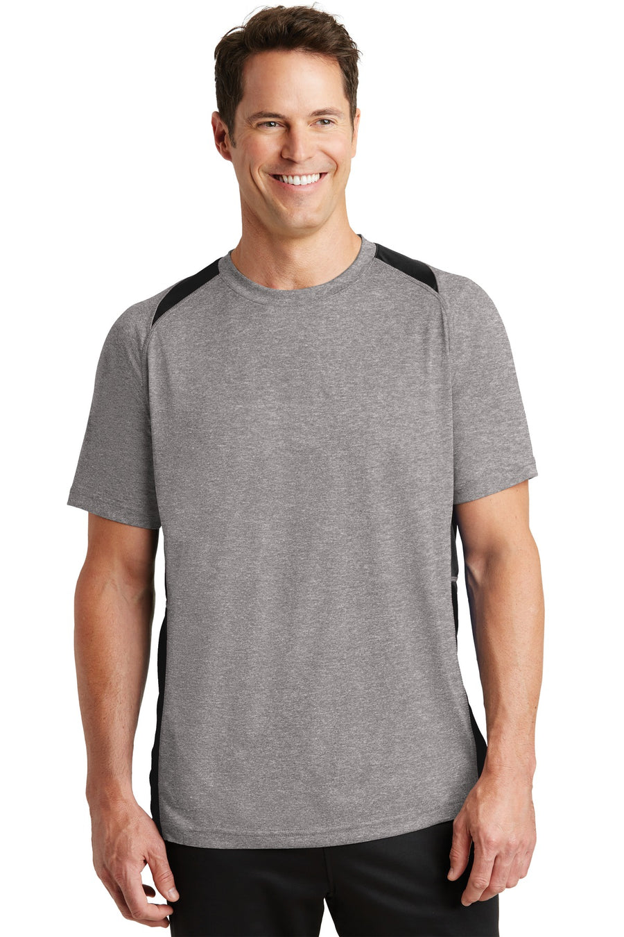 Sport-Tek® Heather Colorblock Contender® Tee. ST361