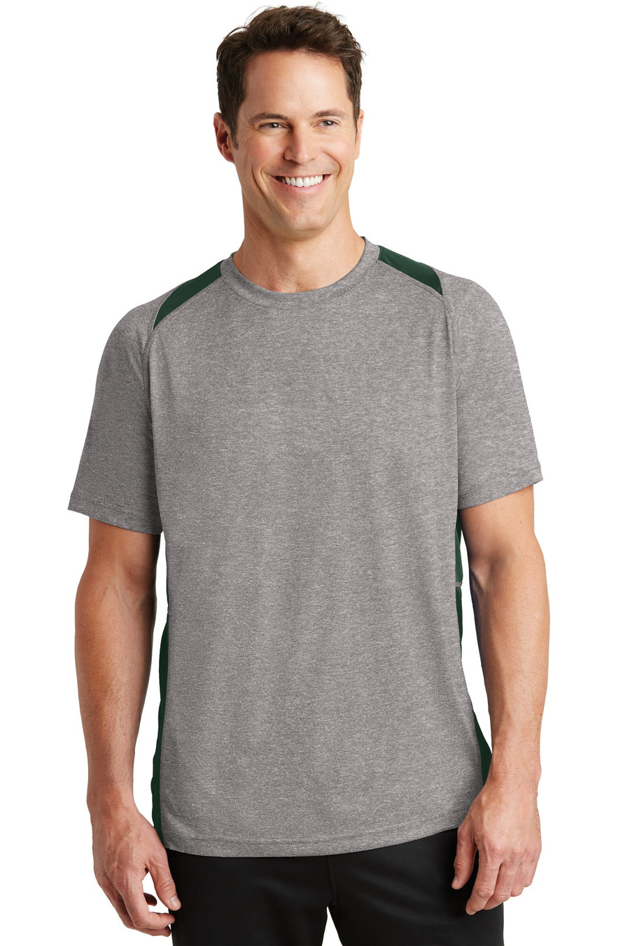 Sport-Tek® Heather Colorblock Contender® Tee. ST361