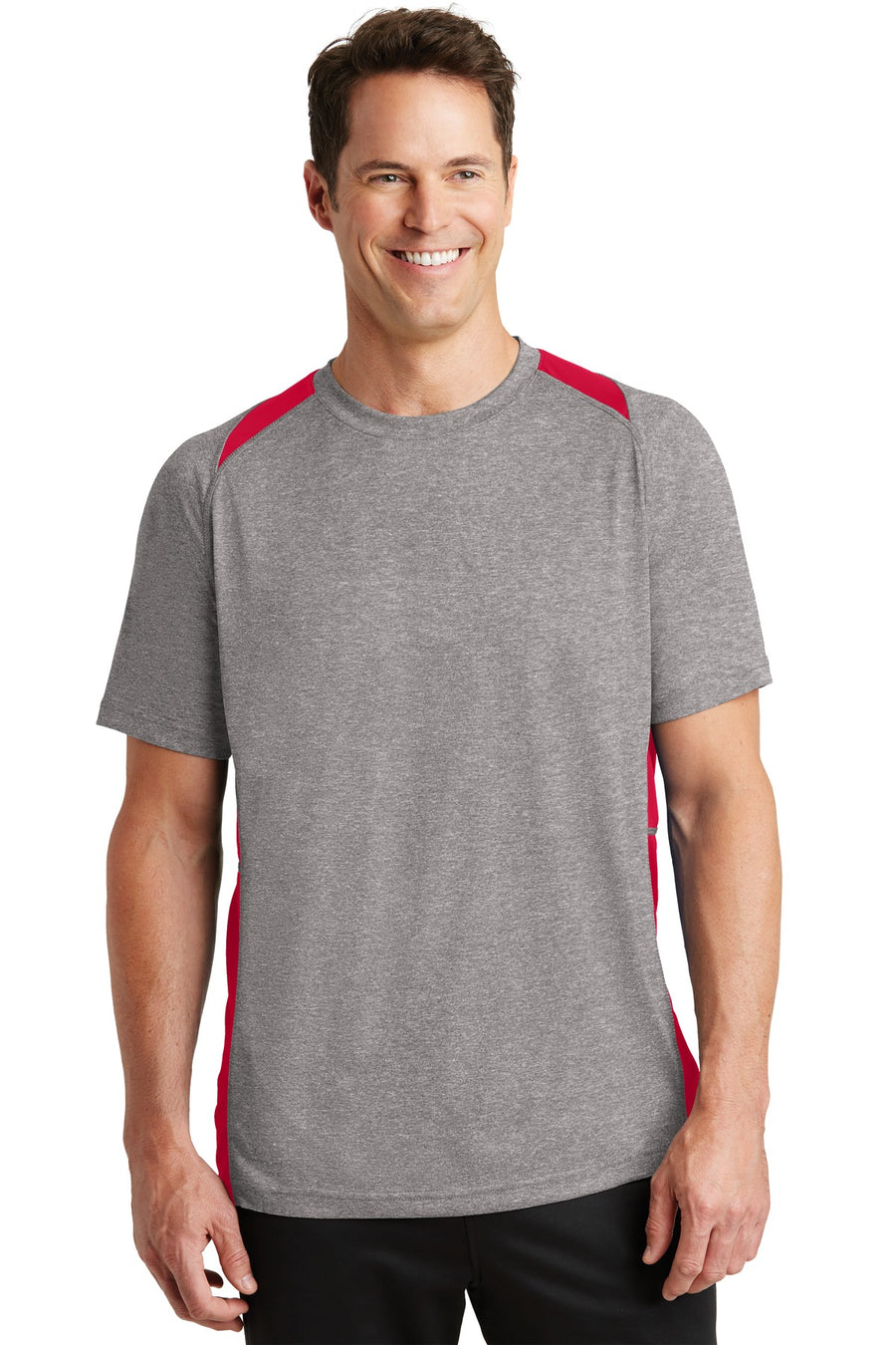 Sport-Tek® Heather Colorblock Contender® Tee. ST361