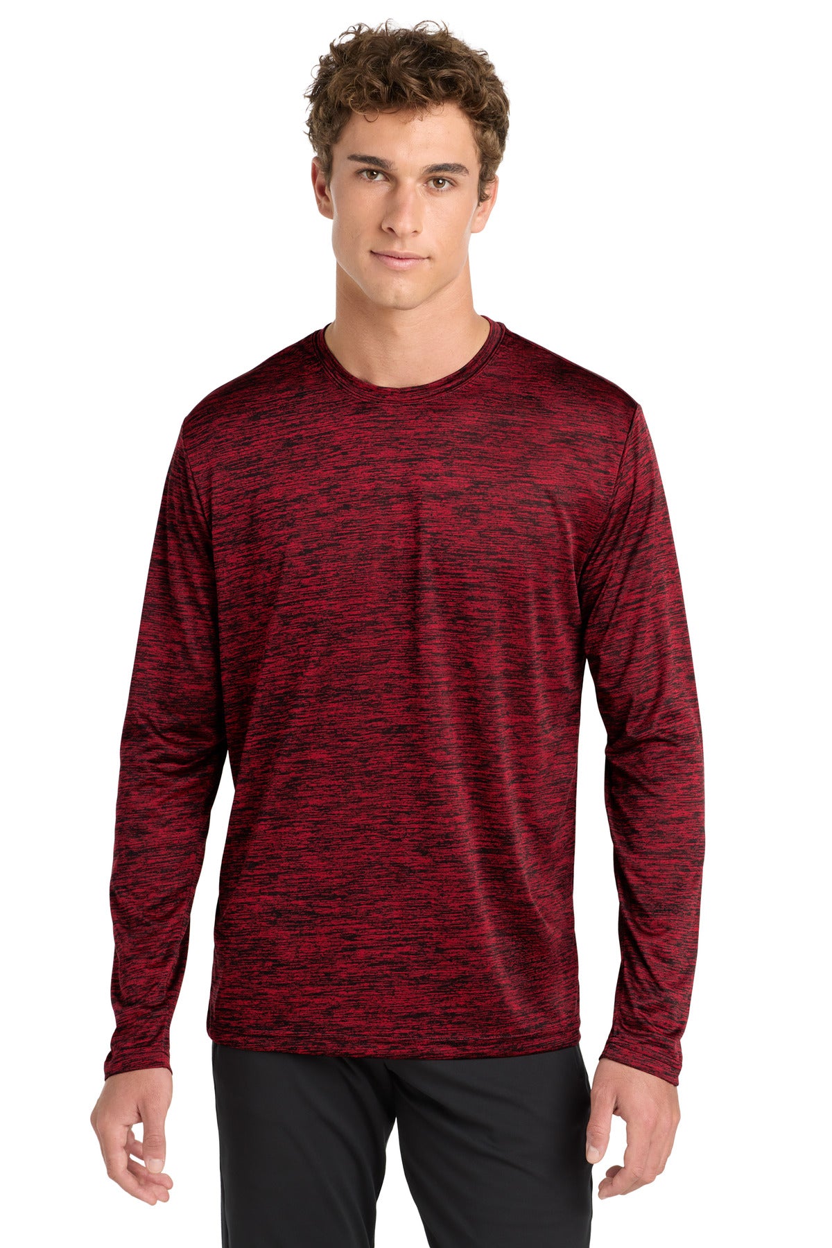 Sport-Tek ® PosiCharge ® Long Sleeve Electric Heather Tee. ST390LS