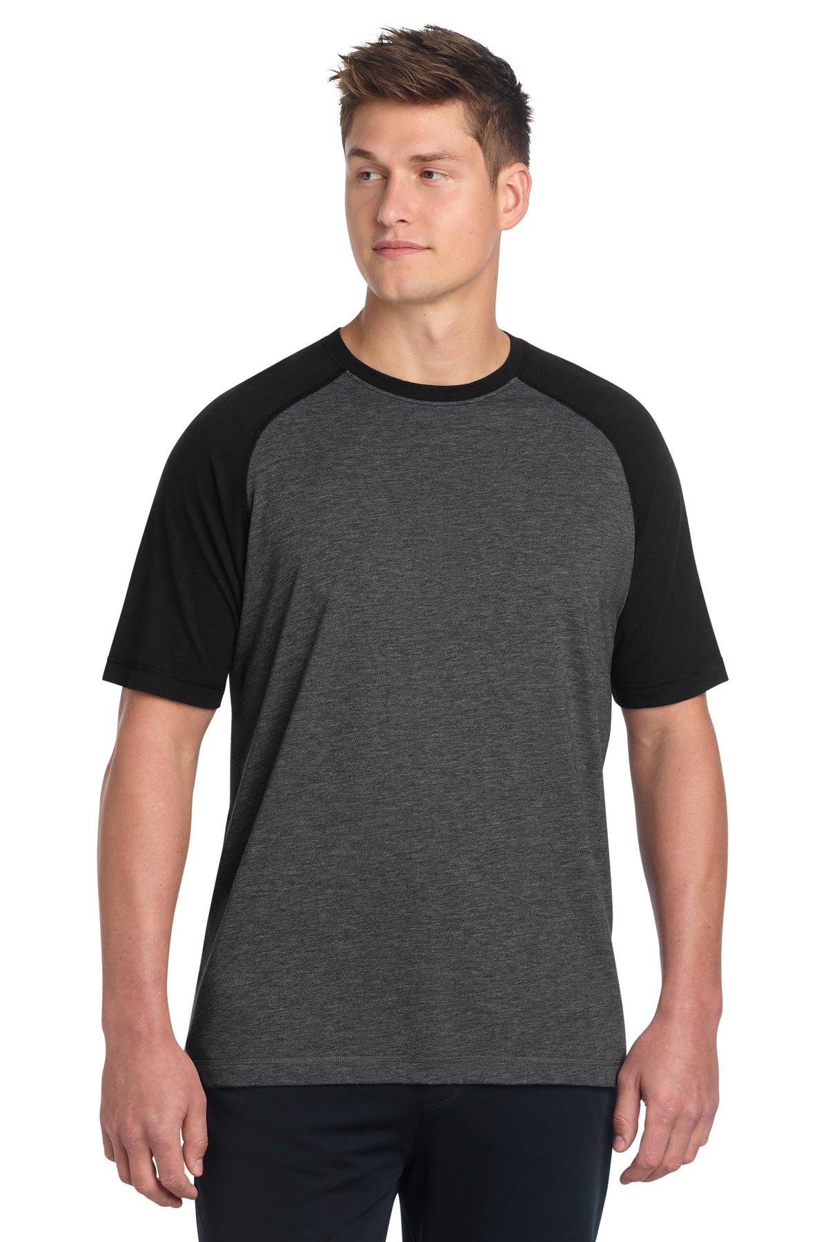Sport-Tek ® PosiCharge ® Tri-Blend Wicking Raglan Tee. ST400