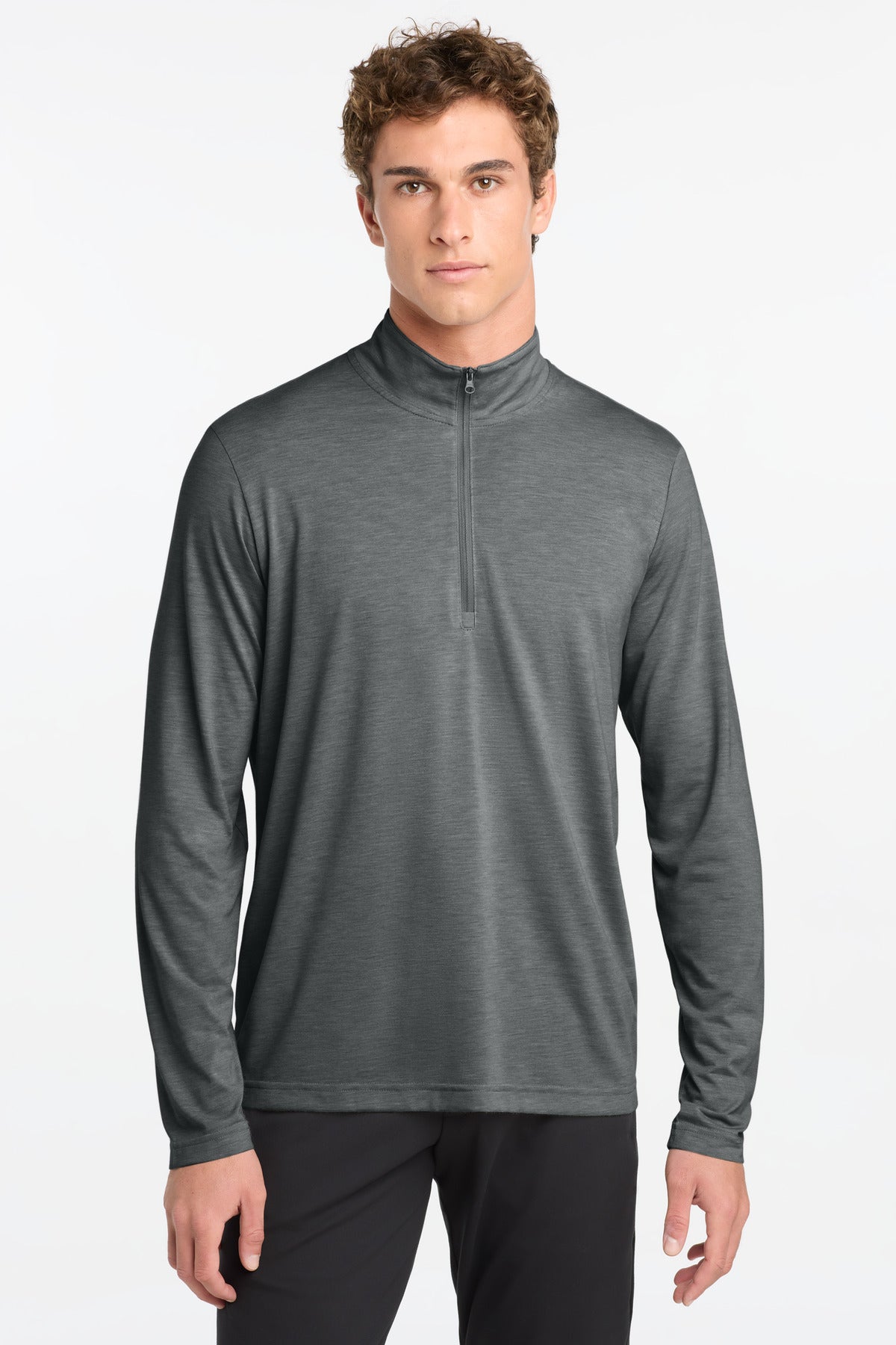 Sport-Tek ® PosiCharge ® Tri-Blend Wicking 1/4-Zip Pullover. ST407