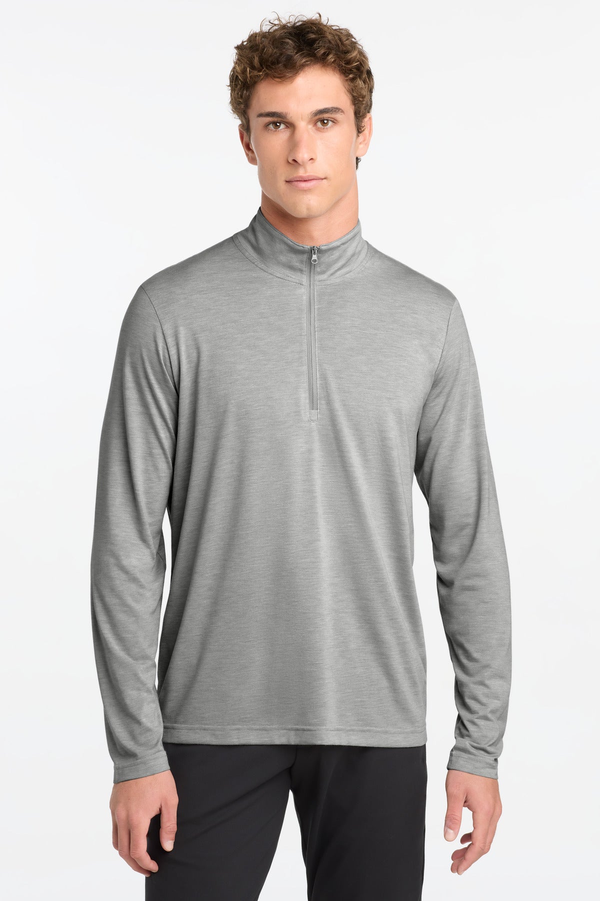 Sport-Tek ® PosiCharge ® Tri-Blend Wicking 1/4-Zip Pullover. ST407