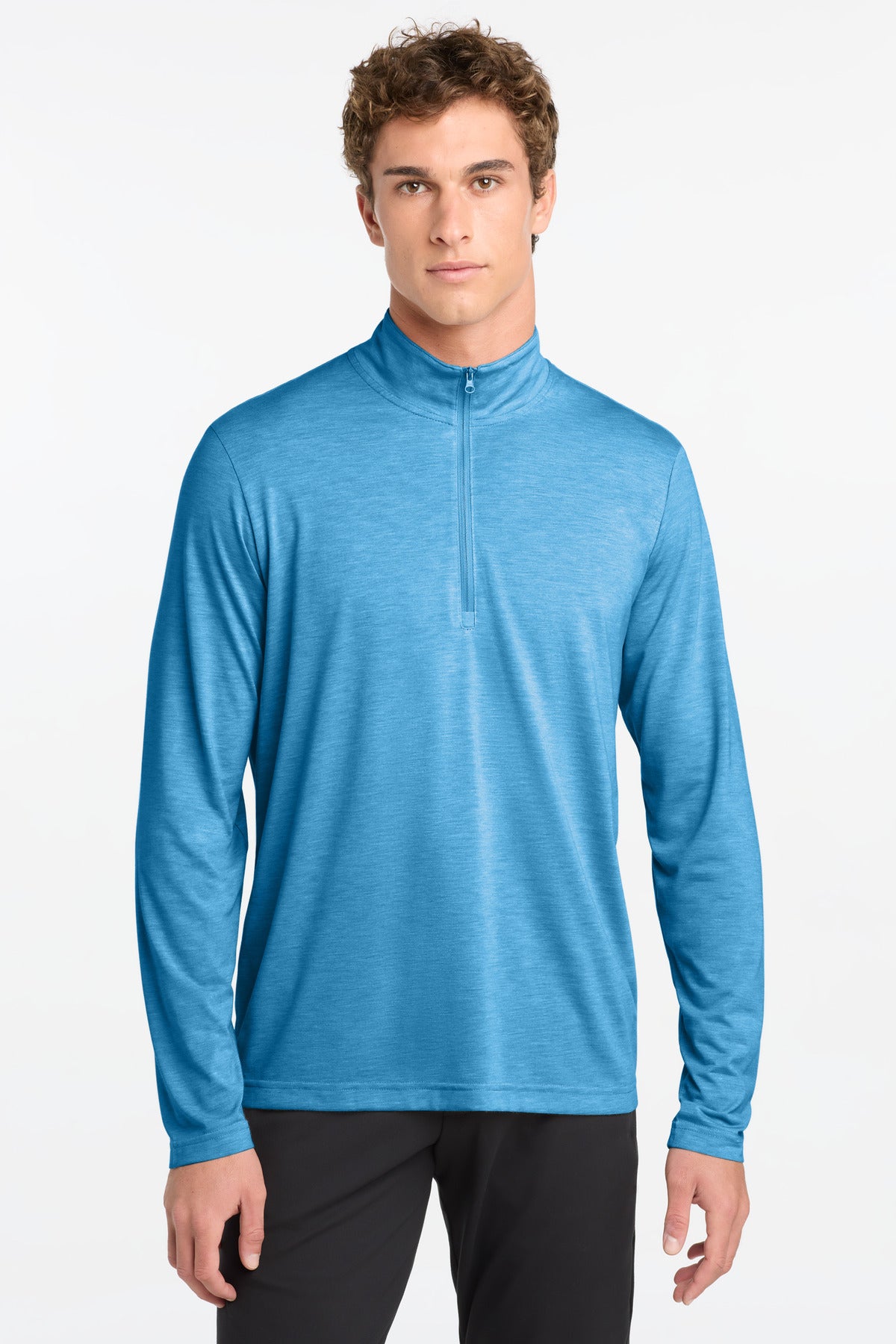 Sport-Tek ® PosiCharge ® Tri-Blend Wicking 1/4-Zip Pullover. ST407