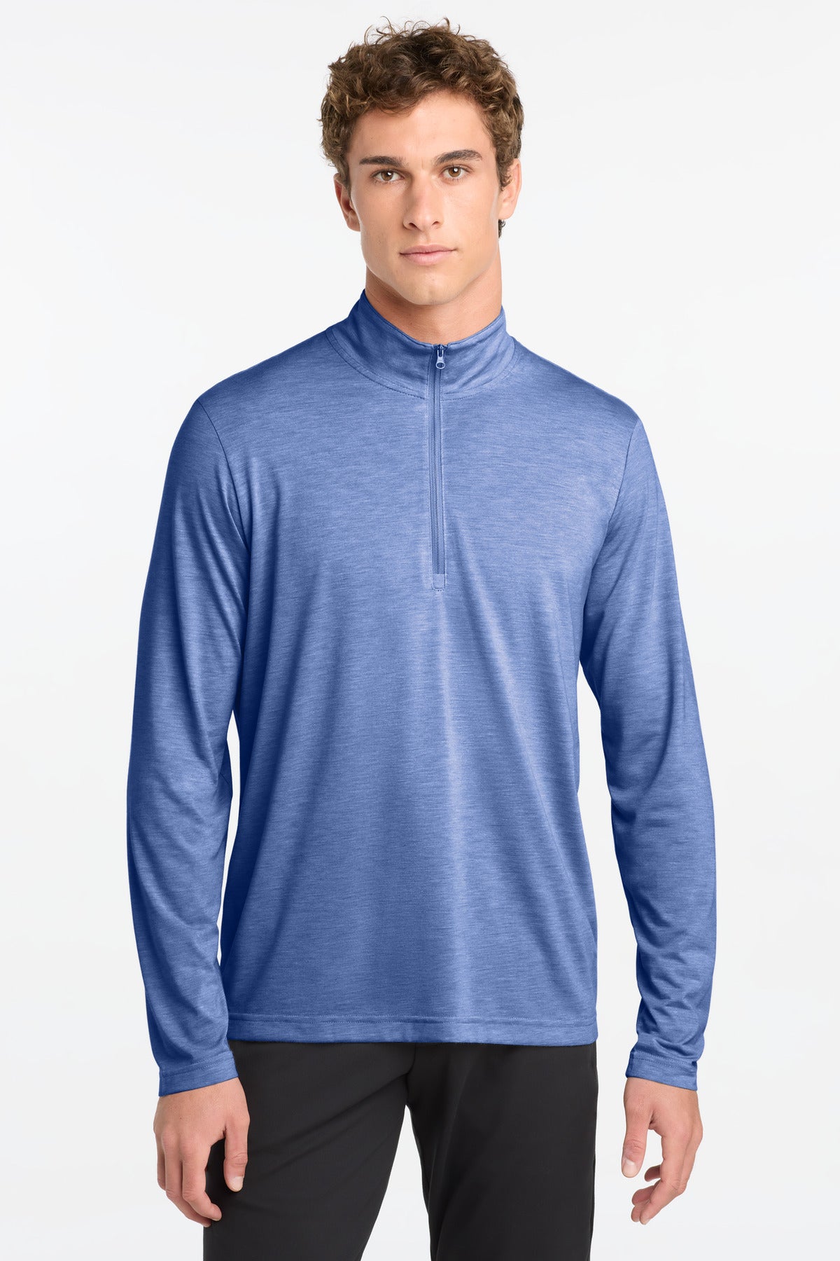 Sport-Tek ® PosiCharge ® Tri-Blend Wicking 1/4-Zip Pullover. ST407