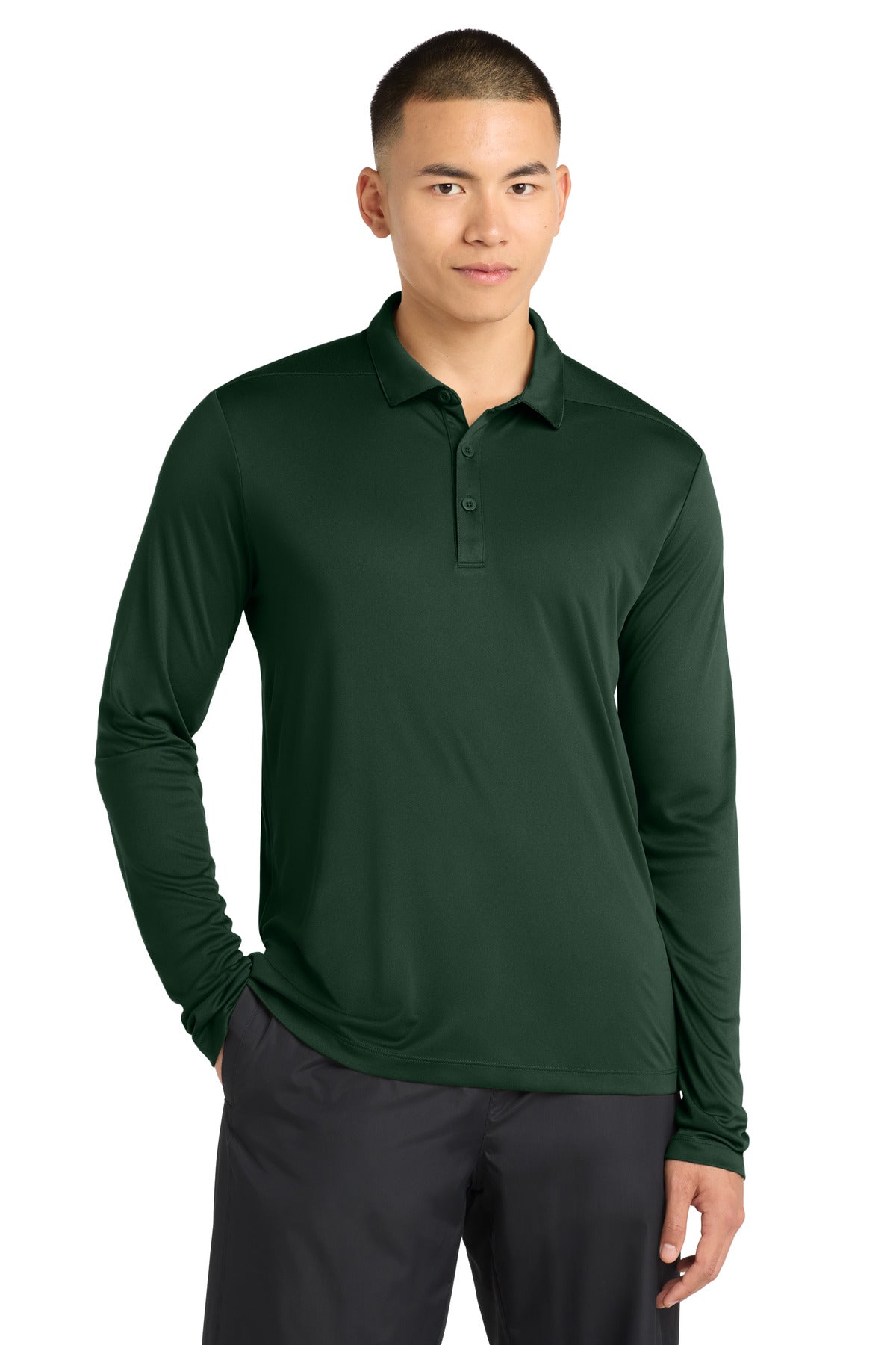 Sport-Tek ®  Posi-UV®  Pro Long Sleeve Polo. ST520LS