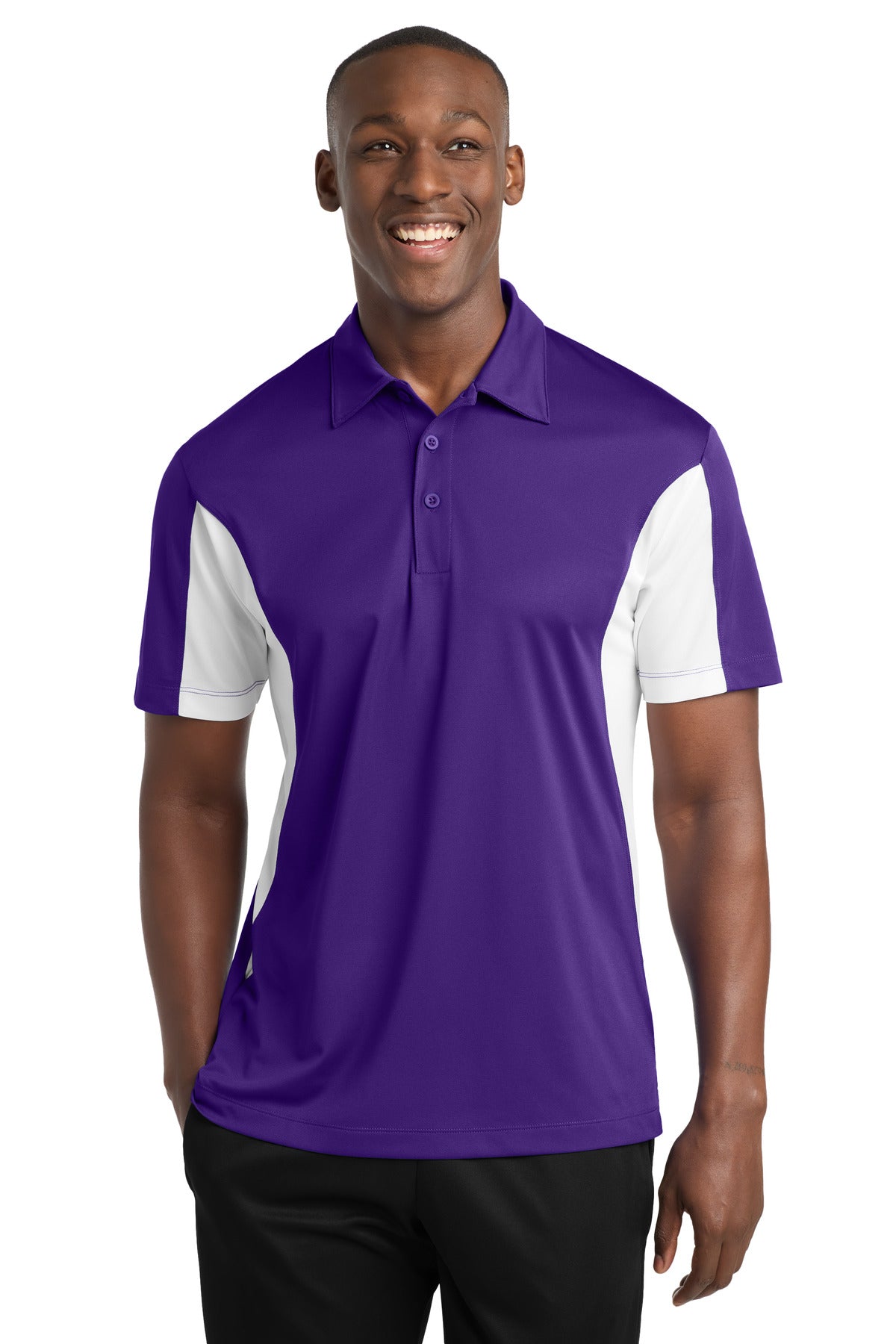 Sport-Tek® Side Blocked Micropique Sport-Wick® Polo. ST655