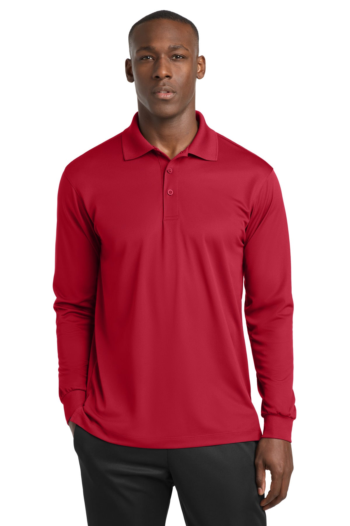Sport-Tek® Long Sleeve Micropique Sport-Wick® Polo. ST657
