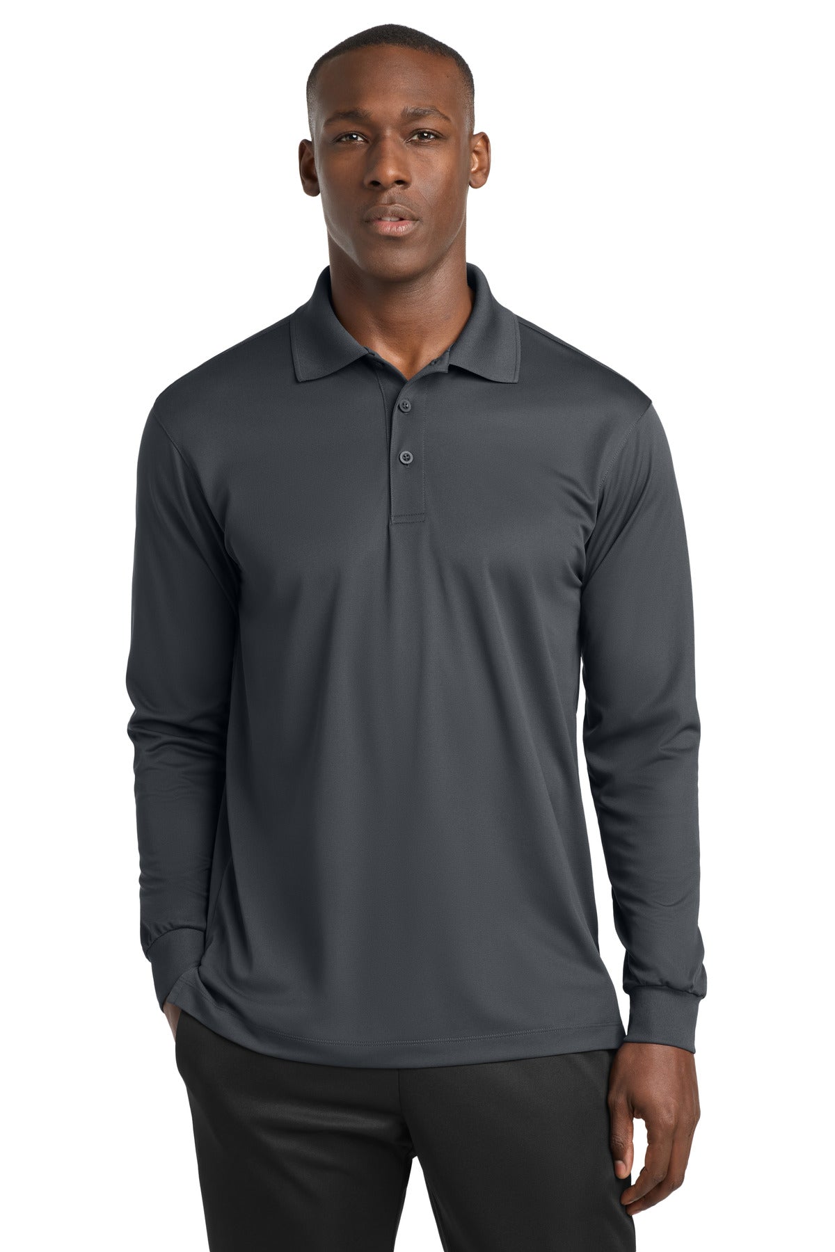 Sport-Tek® Long Sleeve Micropique Sport-Wick® Polo. ST657