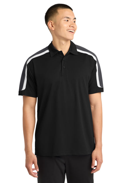 Sport-Tek® Tricolor Shoulder Micropique Sport-Wick® Polo. ST658