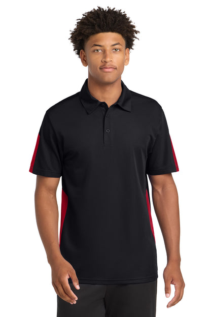Sport-Tek® PosiCharge® Active Textured Colorblock Polo. ST695