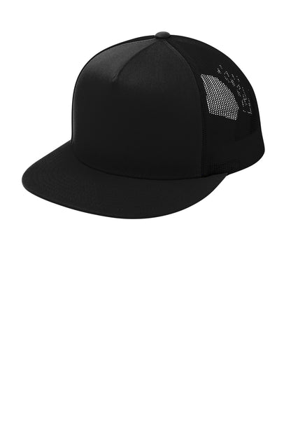 Sport-Tek® YP Classics ® 5-Panel Classic Trucker Mesh Back Cap. STC38
