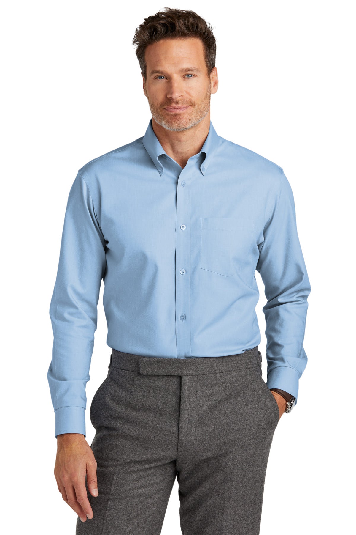 Brooks Brothers® Tall Wrinkle-Free Stretch Nailhead Shirt TBB18002