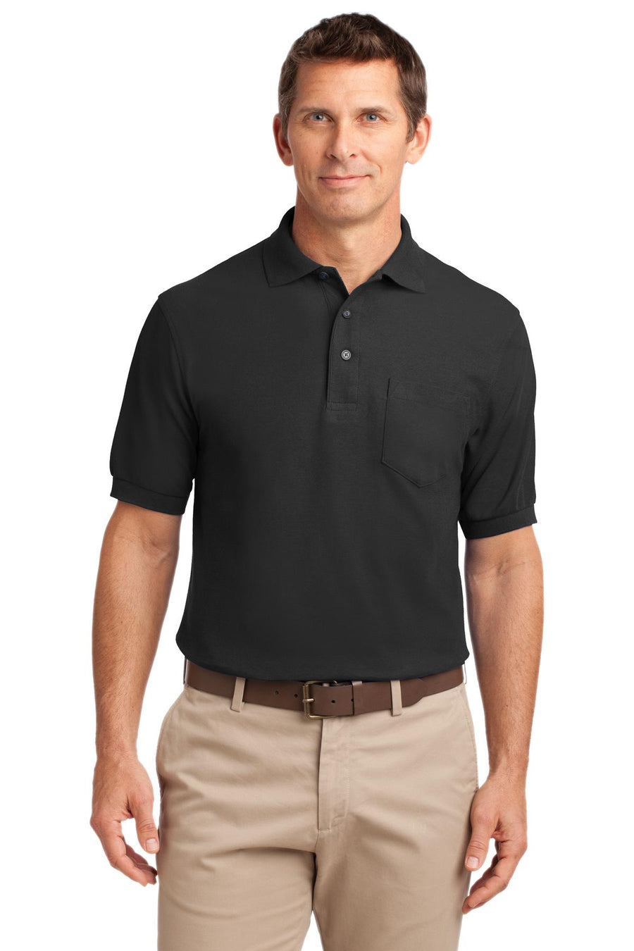 Port Authority® Tall Silk Touch® Polo with Pocket. TLK500P