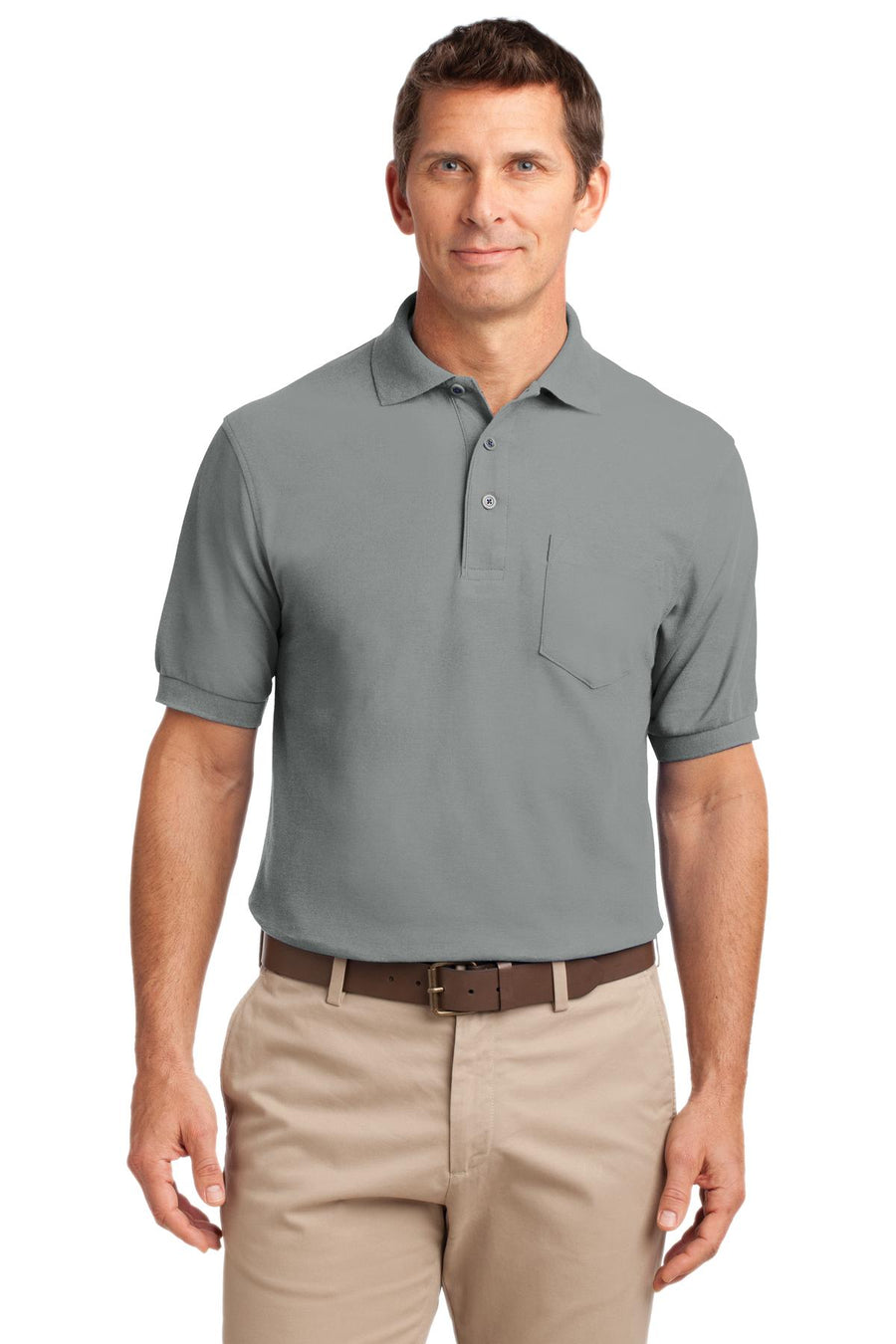 Port Authority® Tall Silk Touch® Polo with Pocket. TLK500P