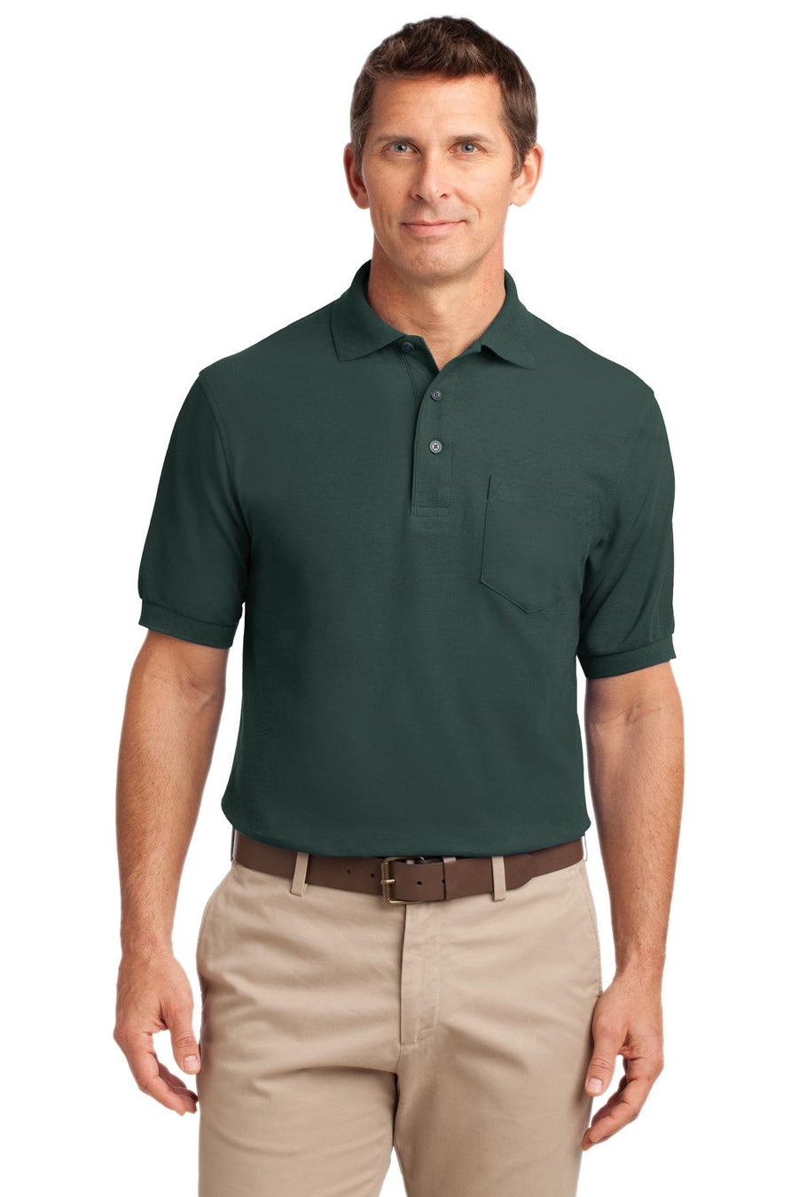 Port Authority® Tall Silk Touch® Polo with Pocket. TLK500P
