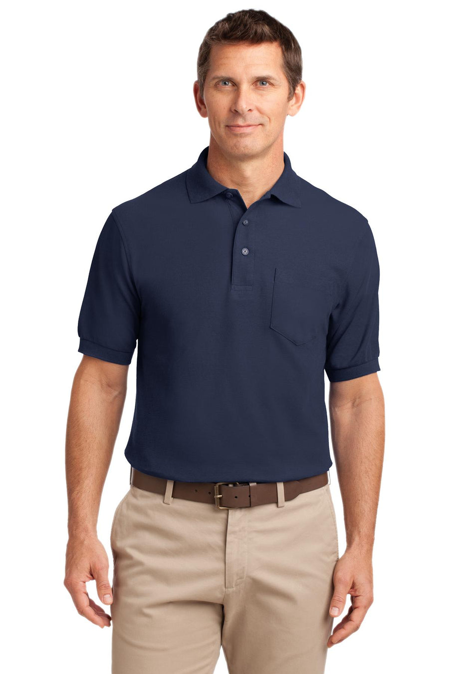 Port Authority® Tall Silk Touch® Polo with Pocket. TLK500P
