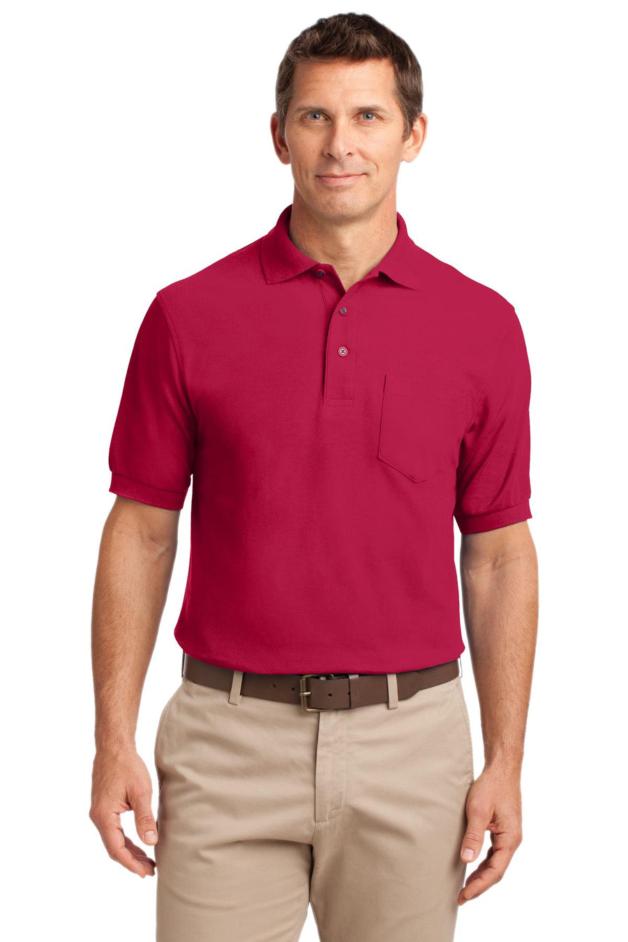 Port Authority® Tall Silk Touch® Polo with Pocket. TLK500P