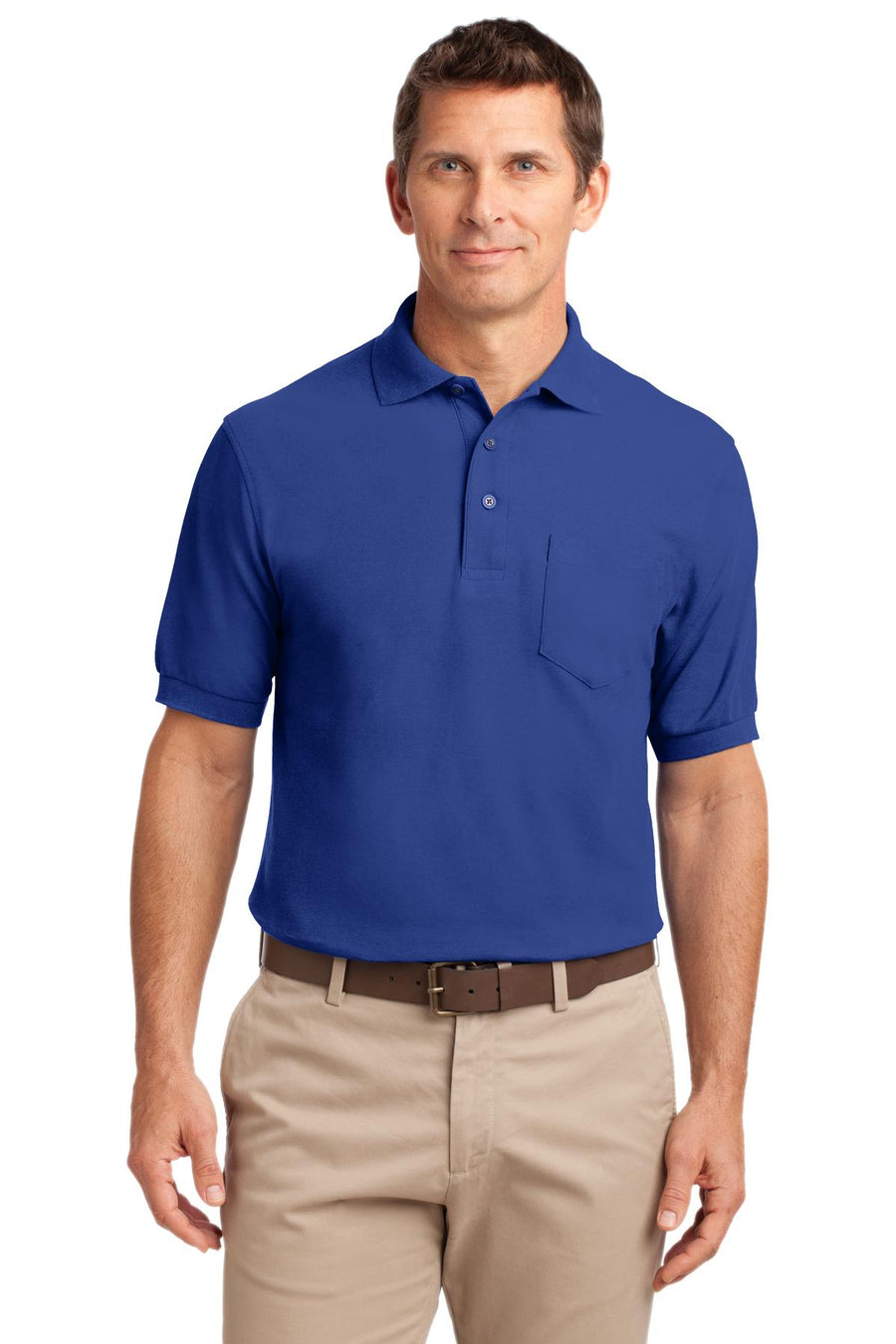 Port Authority® Tall Silk Touch® Polo with Pocket. TLK500P