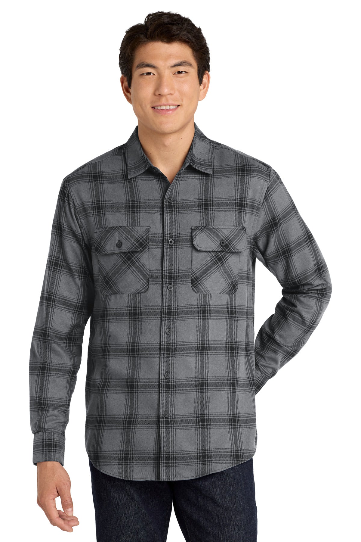 Port Authority® Plaid Flannel Shirt. W668