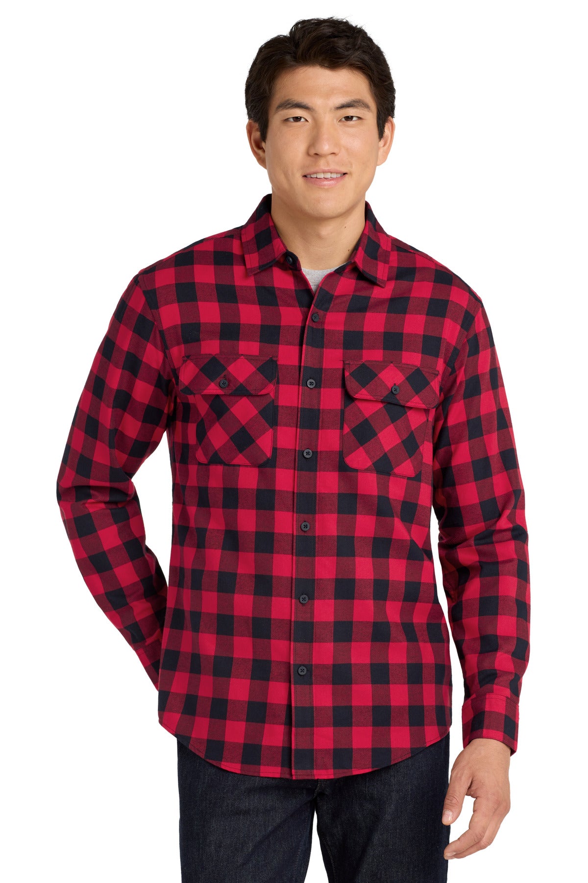 Port Authority® Plaid Flannel Shirt. W668