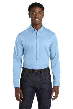 Port Authority® Long Sleeve SuperPro React® Twill Shirt. W808