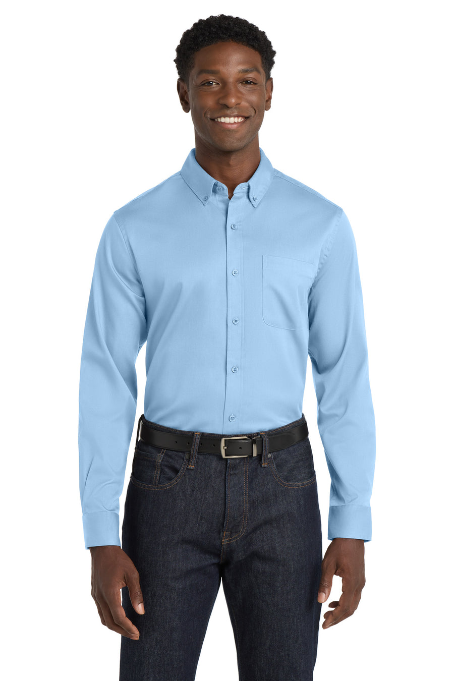 Port Authority® Long Sleeve SuperPro React® Twill Shirt. W808