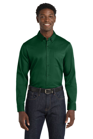 Port Authority® Long Sleeve SuperPro React® Twill Shirt. W808