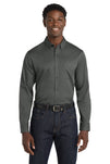 Port Authority® Long Sleeve SuperPro React® Twill Shirt. W808