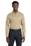 Port Authority® Long Sleeve SuperPro React® Twill Shirt. W808