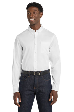 Port Authority® Long Sleeve SuperPro React® Twill Shirt. W808