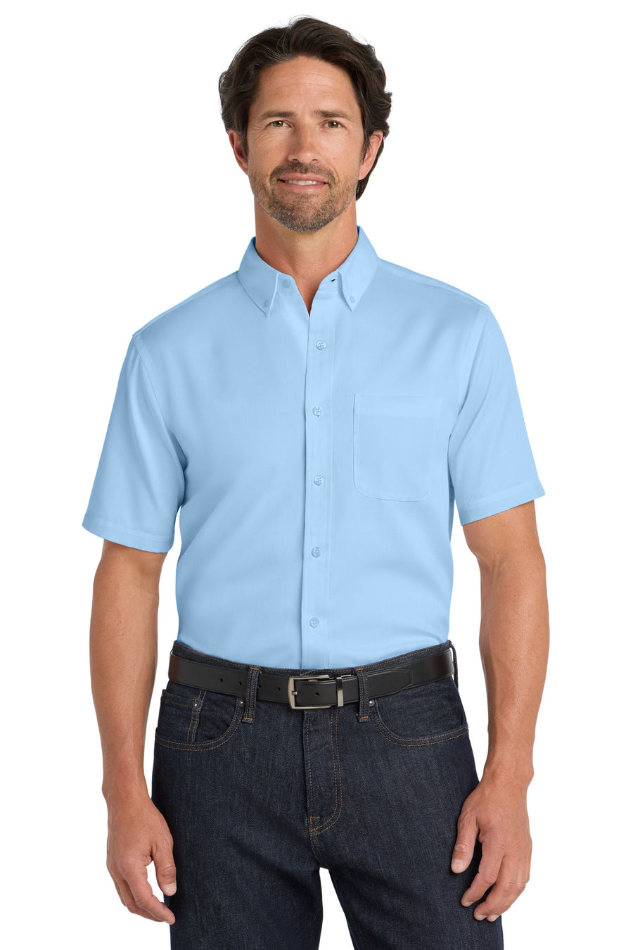Port Authority® Short Sleeve SuperPro React® Twill Shirt. W809
