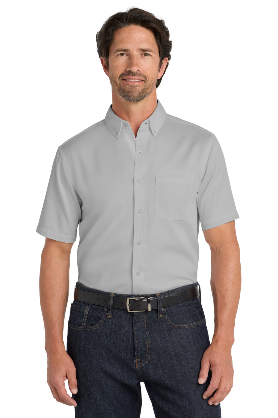 Port Authority® Short Sleeve SuperPro React® Twill Shirt. W809