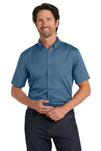 Port Authority® Short Sleeve SuperPro React® Twill Shirt. W809